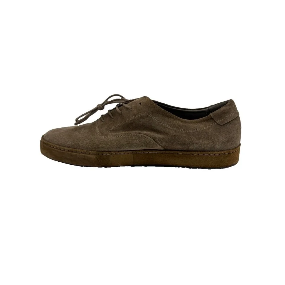 Vince. Norris Brown Suede Low Top Lace Up Oxford Sneakers Men 10M Minimalist